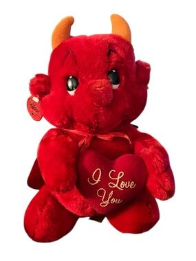 Vtg Russ Berrie Hot Stuff Red Devil I Love You Original Tags Korea